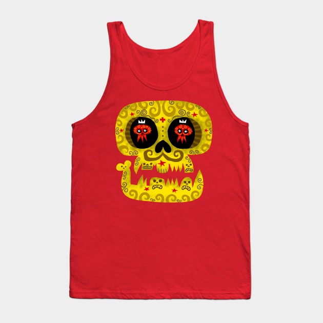 CALAVERA AMARILLA! Tank Top by MEXOPOLIS